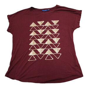 Apt.9 Women's Gold Sequined Shirt M